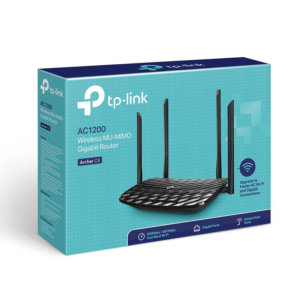 TP-Link Archer C6 AC1200 Dual-Band Wi-Fi router