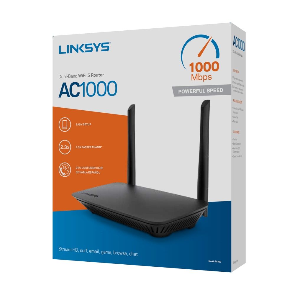 Linksys E5350 Dual-Band AC1000 WiFi Router