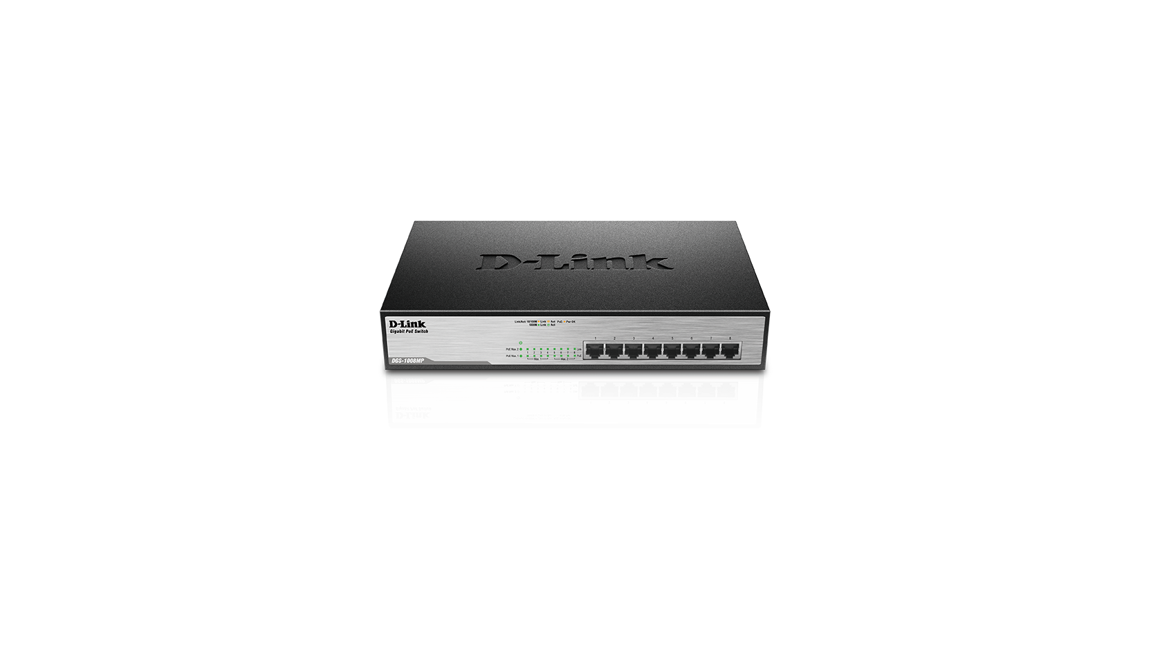 D-Link DGS-1008MP 8-Port Desktop Gigabit Max PoE Switch