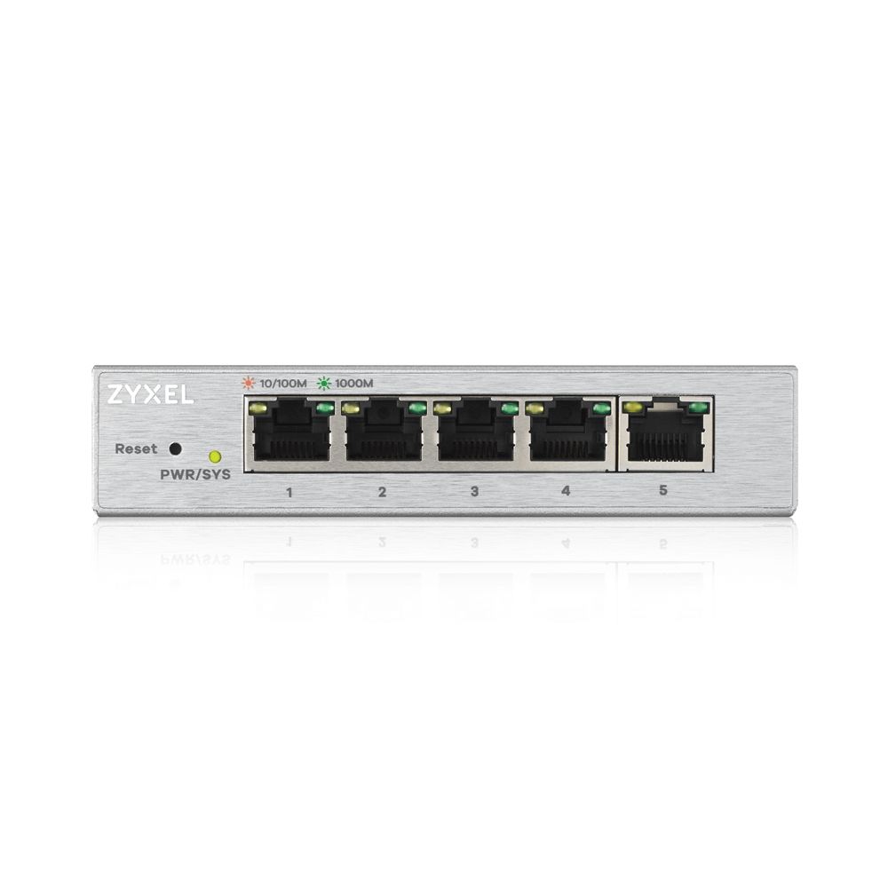 ZyXEL GS1200-5 5port Gigabit LAN (60W) web menedzselhető asztali switch