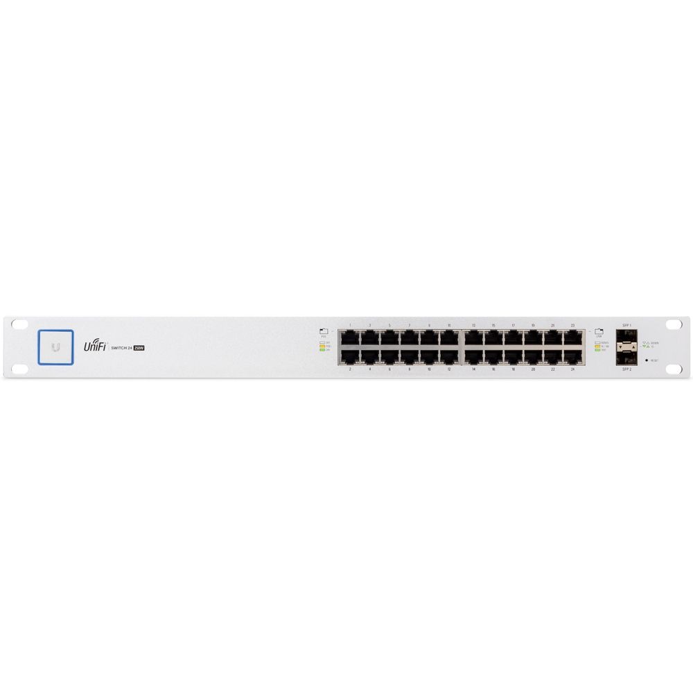 Ubiquiti UniFi US-24 24port GbE PoE (250W) 2port GbE SFP menedzselhető switch