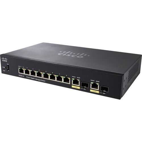 Cisco SG350-10-K9-EU 10 port Gigabit Managed Switch