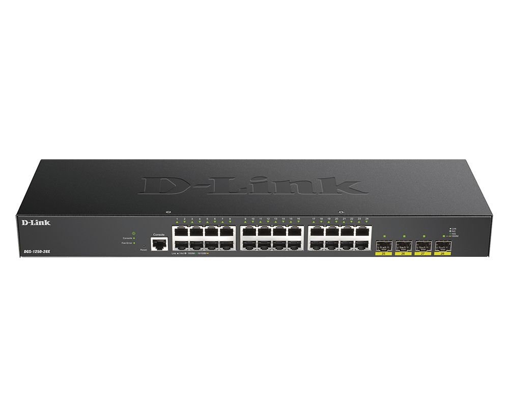 D-Link DGS-1250-28X 28-Port 10-Gigabit Smart Managed Switch