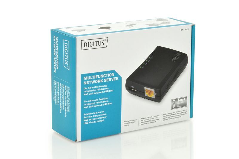 Digitus Multifunction USB Network Server, 1-port