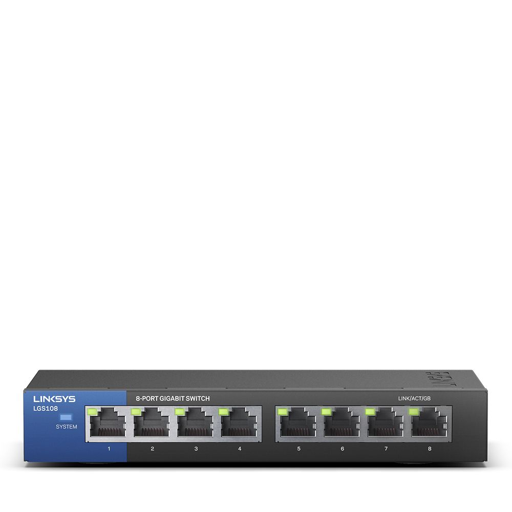 Linksys LGS108 8-Port Business Desktop Gigabit Switch