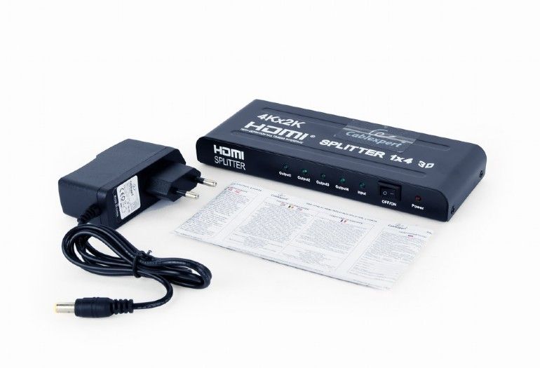 Gembird DSP-4PH4-02 HDMI splitter 4 ports