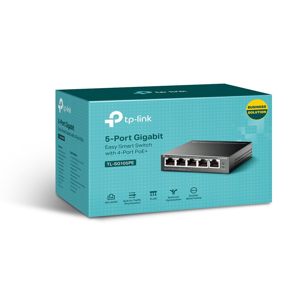 TP-Link TL-SG105PE 5-Port Gigabit Easy Smart Switch