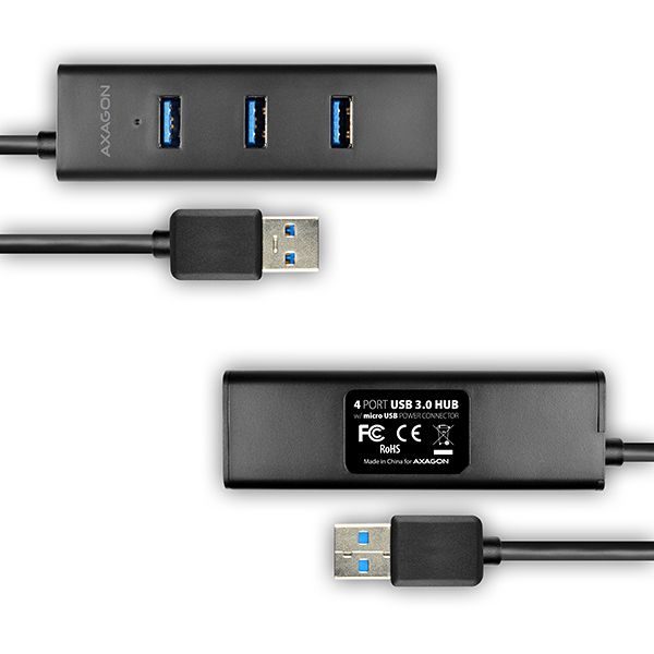 AXAGON HUE-S2BL USB3.0 Charging Hub Black