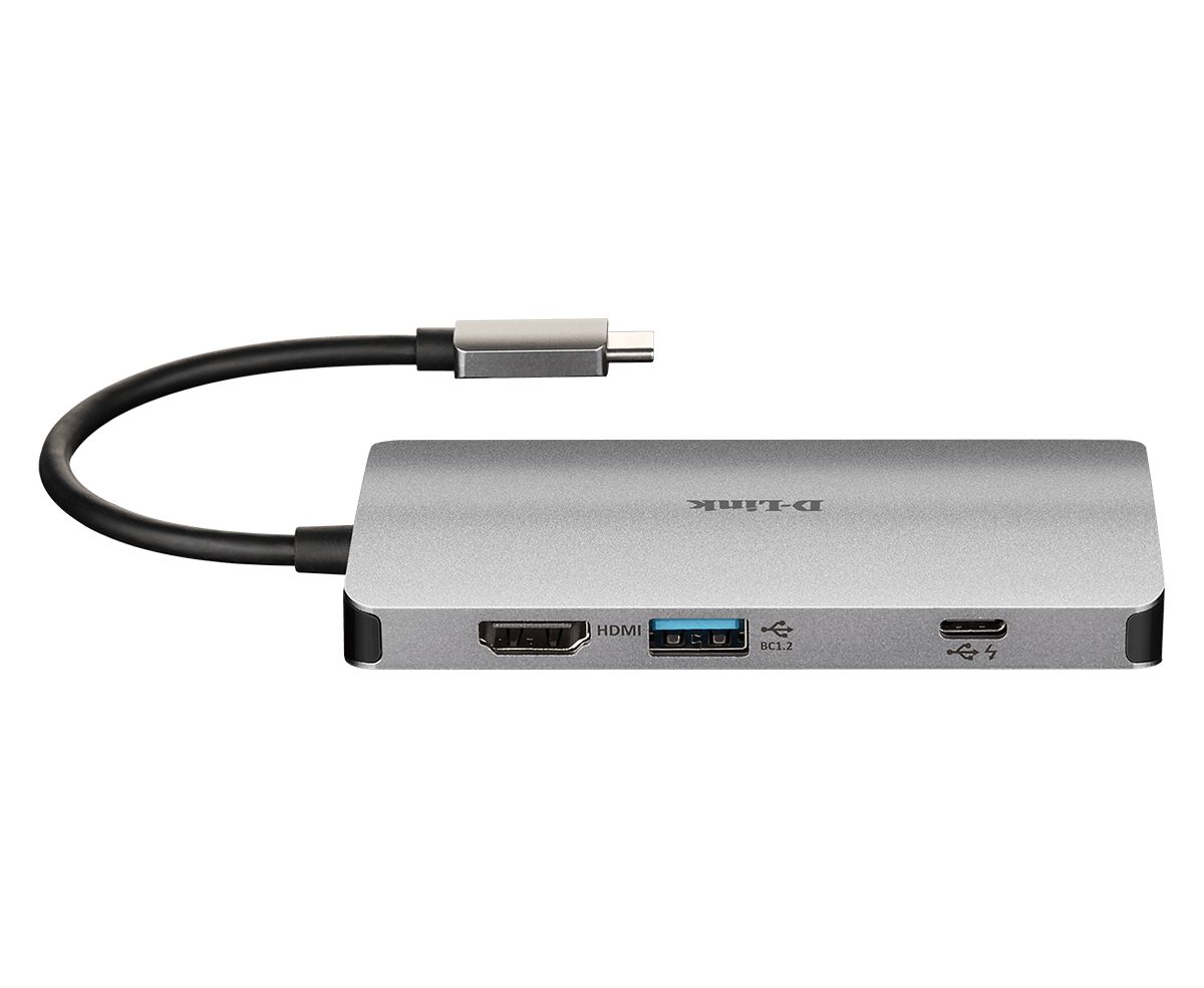 D-Link DUB-M810 8-in-1 USB-C Hub with HDMI/Ethernet/Card Reader/Power Delivery