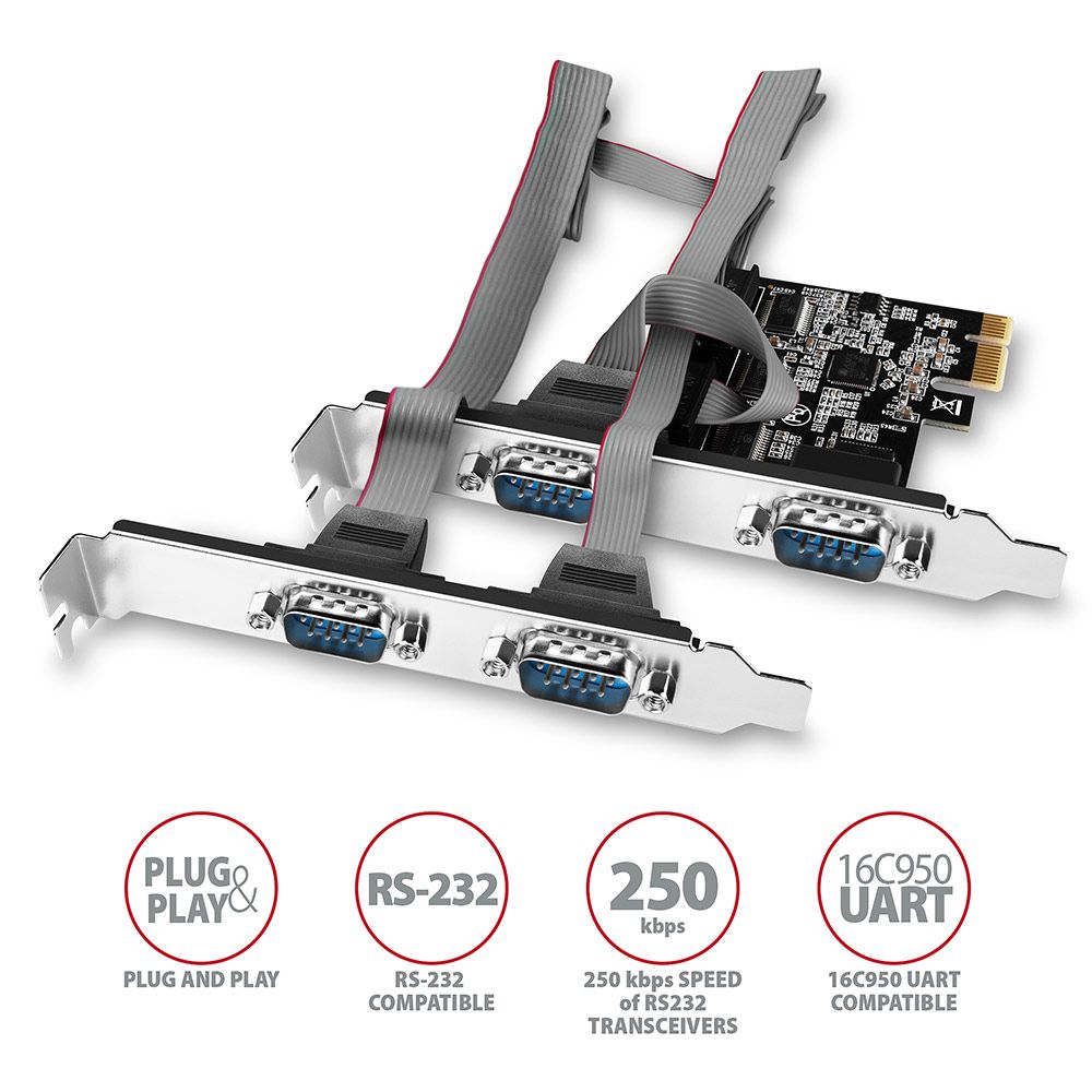 AXAGON PCEA-S4N PCIe controller 4xSerial