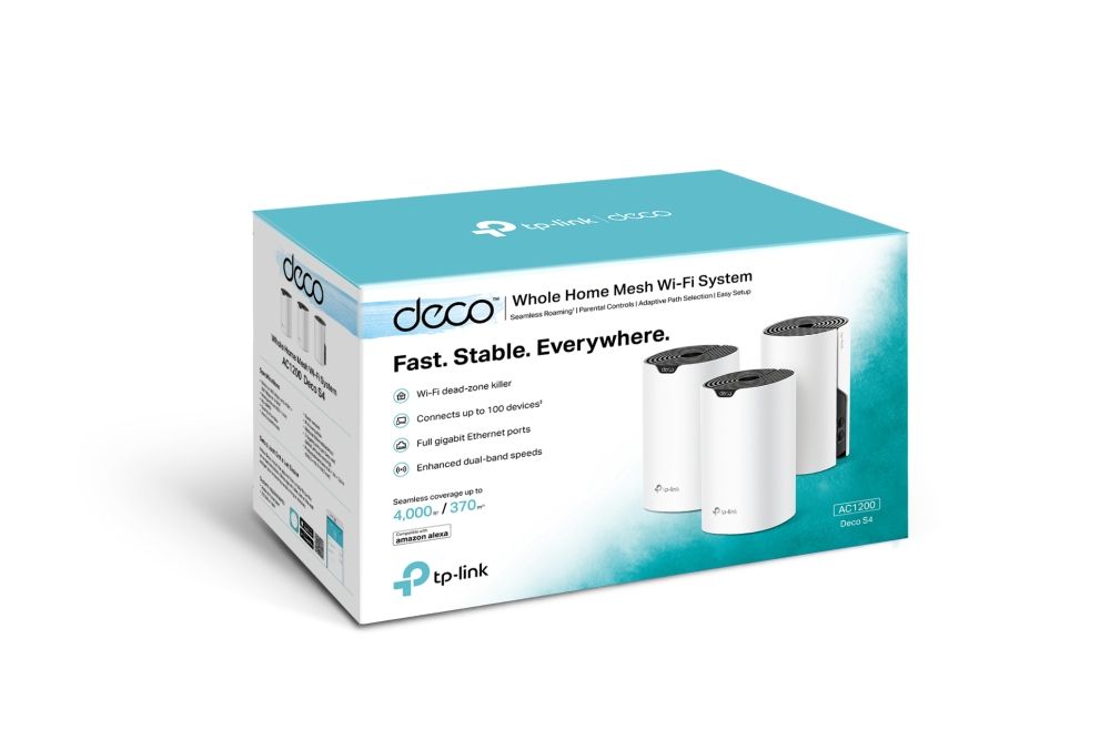 TP-Link Deco S4 AC1200 Whole Home Mesh WiFi System (3-PACK)