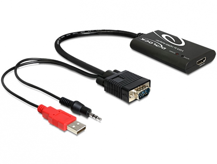 DeLock VGA to HDMI Adapter with Audio