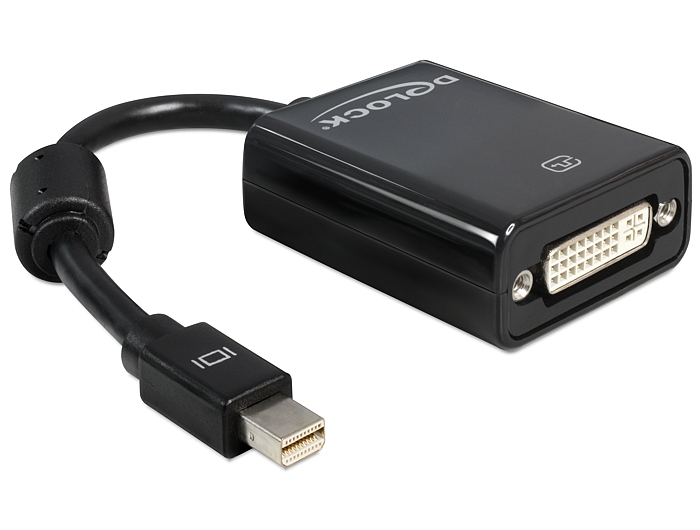 DeLock mini Displayport 1.1 male > DVI-D (Dual Link) female Passive Adapter Black