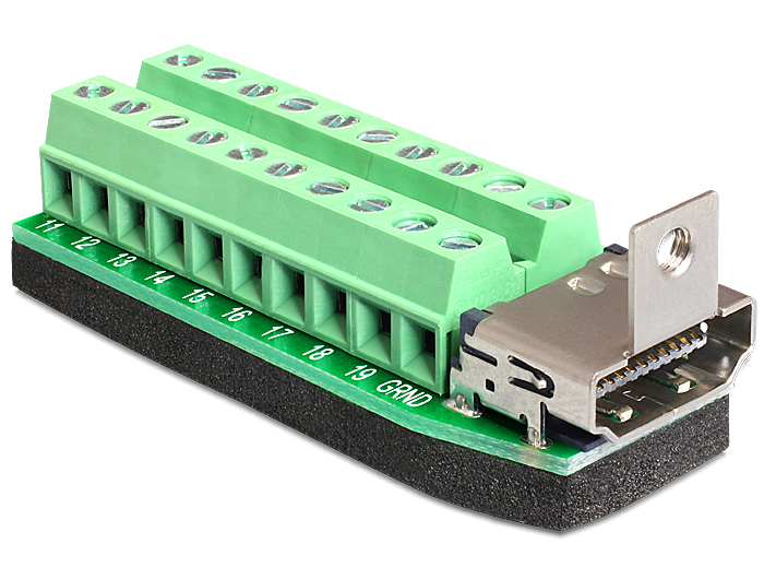 DeLock Adapter HDMI female > Terminal Block 20pin