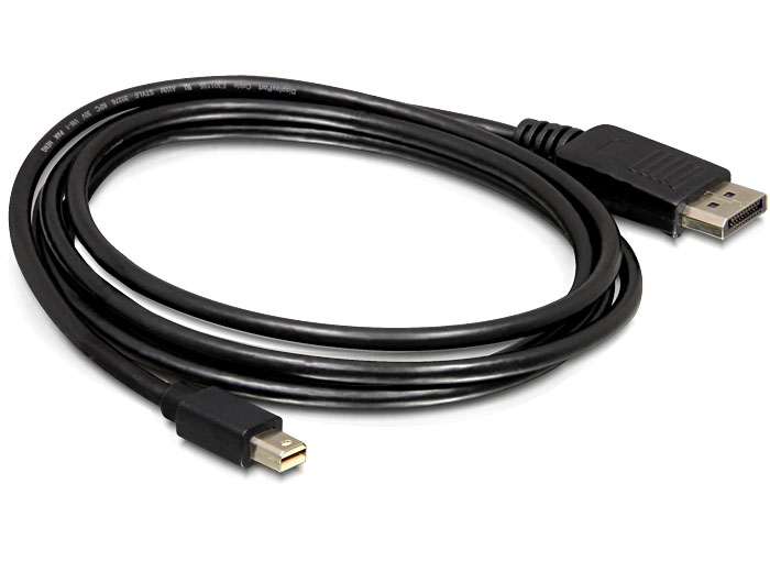 DeLock Cable Mini Displayport 1.2 male > Displayport male 4K 3m