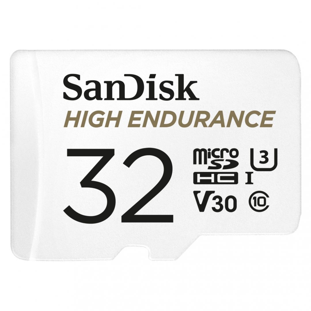 Sandisk 32GB microSDHC High Endurance CL10 U3 V30 + adapterrel