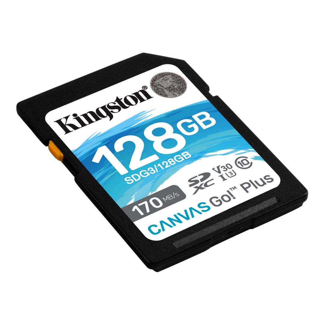 Kingston 128GB SDXC Canvas Go! Plus 170R C10 UHS-I U3 V30