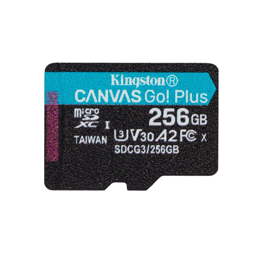 Kingston 256GB microSDXC Canvas Go! Plus 170R A2 U3 V30 Card adapter nélkül