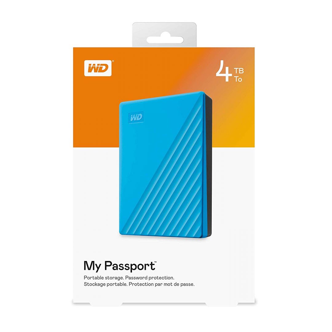 Western Digital 4TB 2,5" My Passport USB3.2 Blue WDBYVG0040BBL