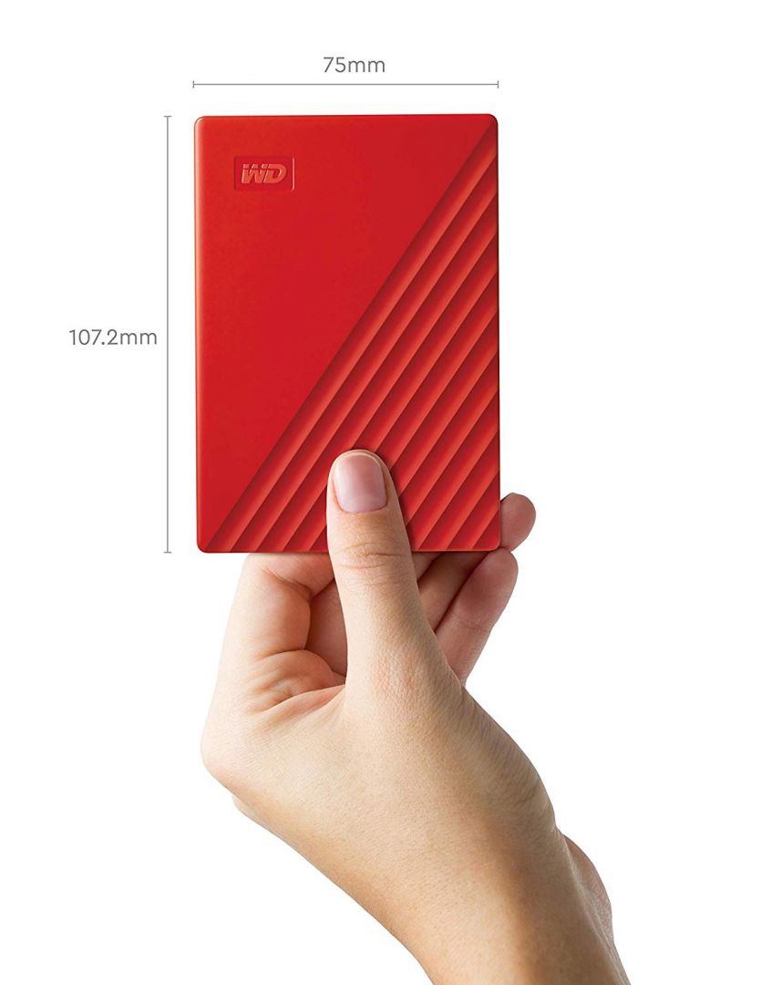 Western Digital 2TB 2,5" My Passport USB3.2 Red WDBYVG0020BRD