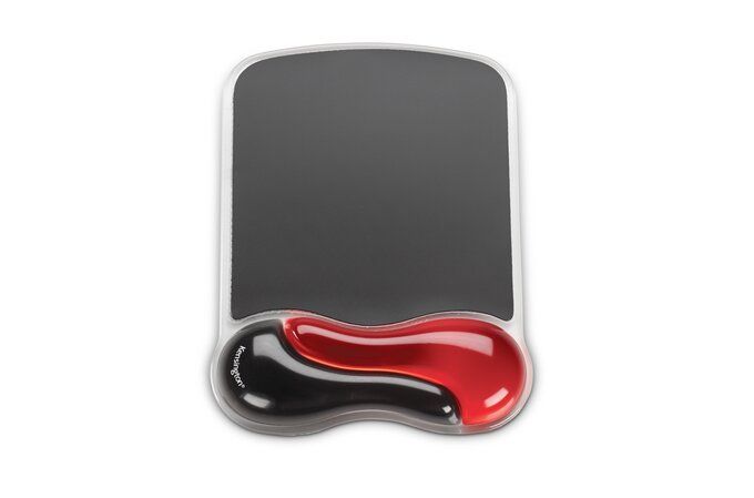 Kensington Duo Gel Mouse Pad Wrist Rest Black/Red