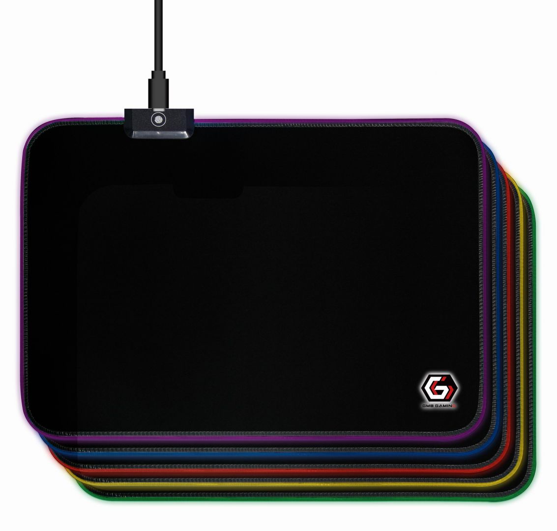 Gembird MP-GAMELED-M Gaming mouse pad with LED light effect M-size