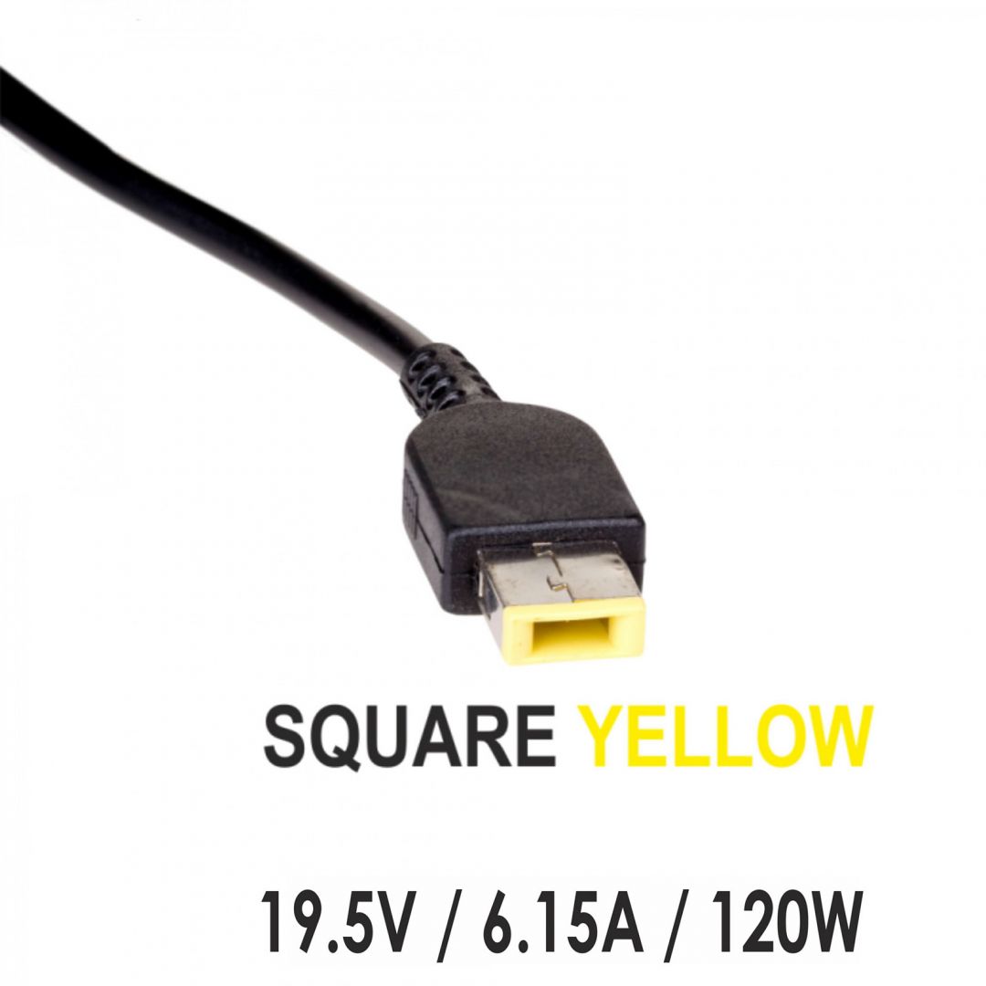 Akyga AK-ND-52 Adapter Lenovo 19,5V/6,15A 120W Square Yellow