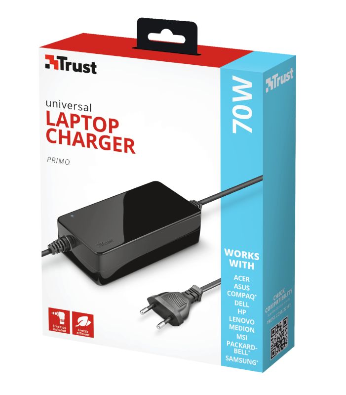 Trust Primo Universal 70W-19V Laptop Charger