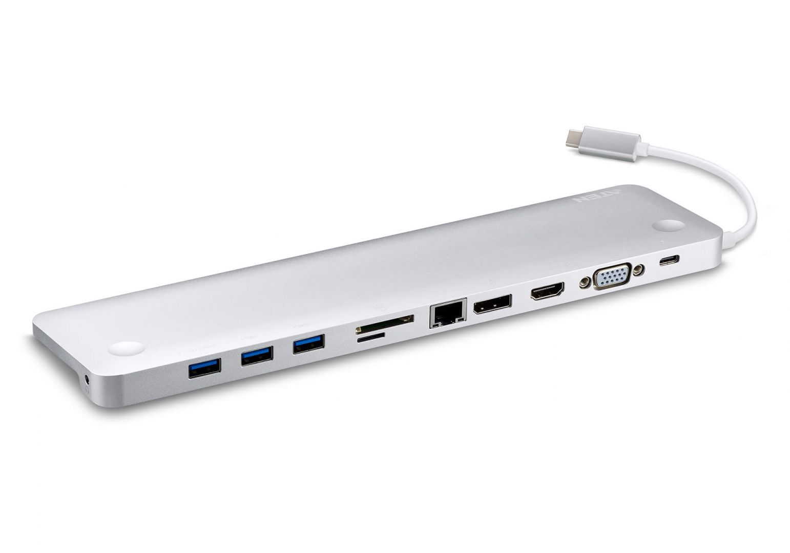 ATEN USB-C Multiport Dock with Power Pass-Through