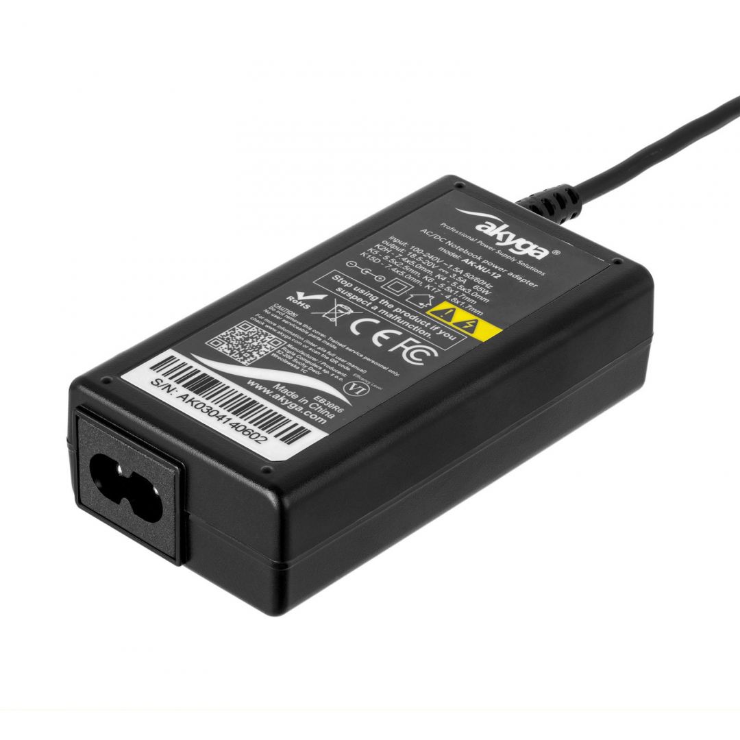 Akyga AK-NU-12 Universal Laptop Power Supply 65W Black