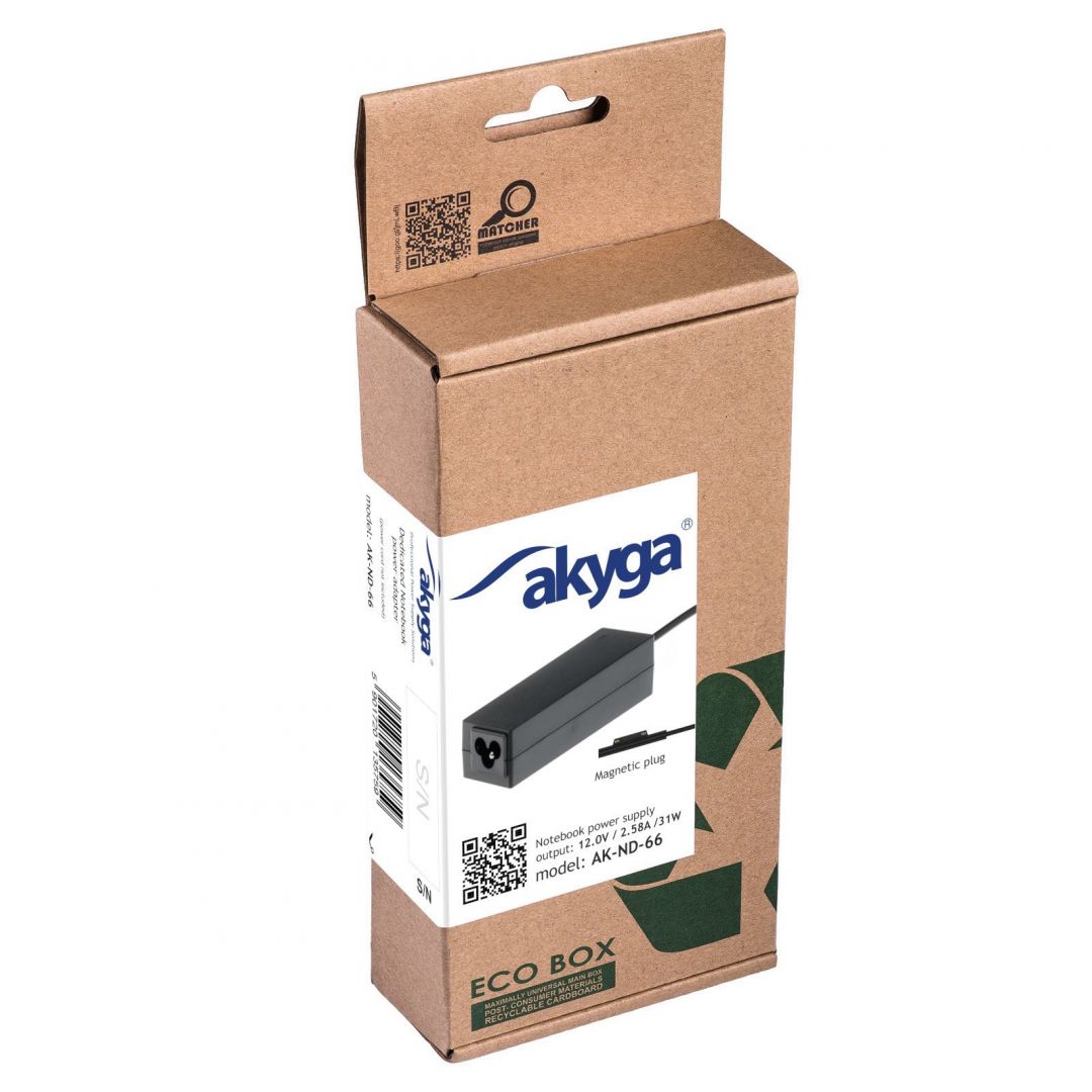 Akyga AK-ND-66 12.0V/ 2.28A 31W Surface Connect Power Supply