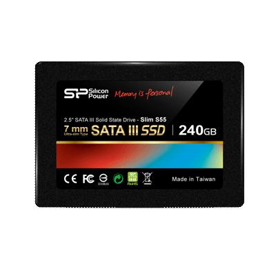 Silicon Power 240GB 2,5" SATA3 MLC Velox Slim S55 SP240GBSS3S55S25