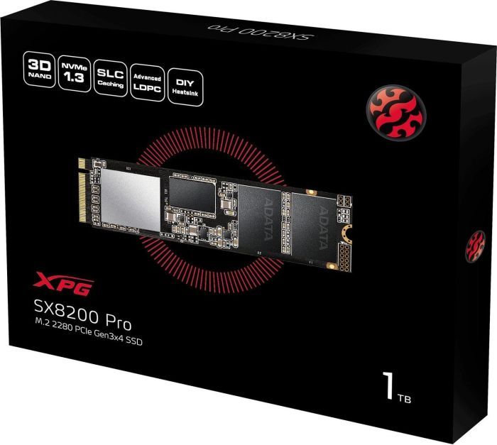 A-Data 1TB M.2 2280 SX8200 Pro XPG Series ASX8200PNP-1TT-C