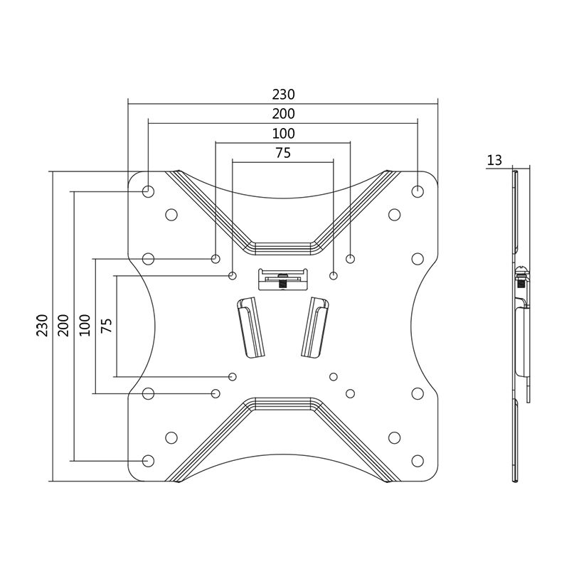 Logilink BP0004 23-42" TV wall mount Fix