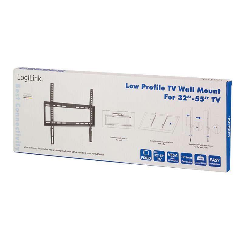 Logilink BP0009 TV wall mount fix 32–55" Black