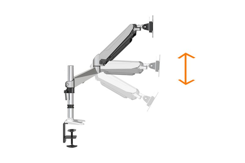 Digitus DA-90351 Universal Single Monitor Mount with gas spring and table fixture