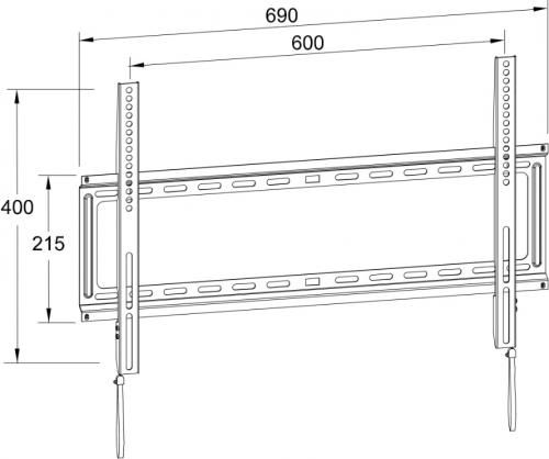 Well FXS80 32"-80" Fixed Flatscreen Mount