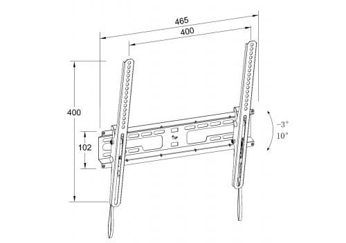 Well TLS60-WL 23"-60" Titable Flat Screen Mount