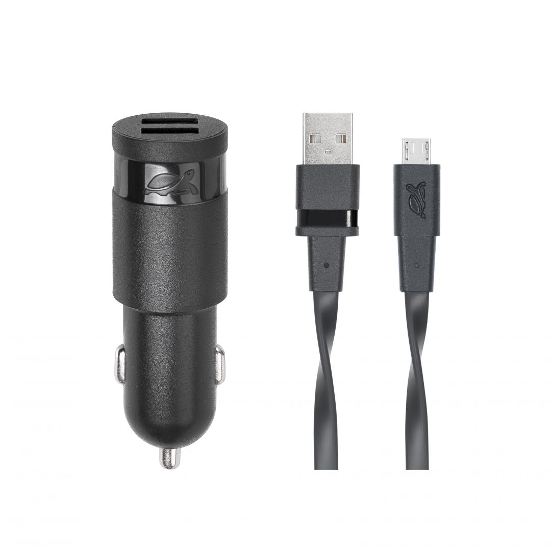 RivaCase RivaPower VA4223 BD1 EN car charger (2xUSB/3.4A) with Micro USB data cable Black