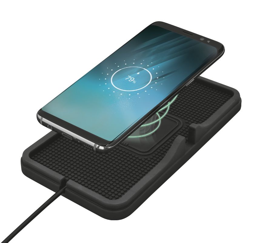 Trust Flexo Wireless Charging Car Mat Black