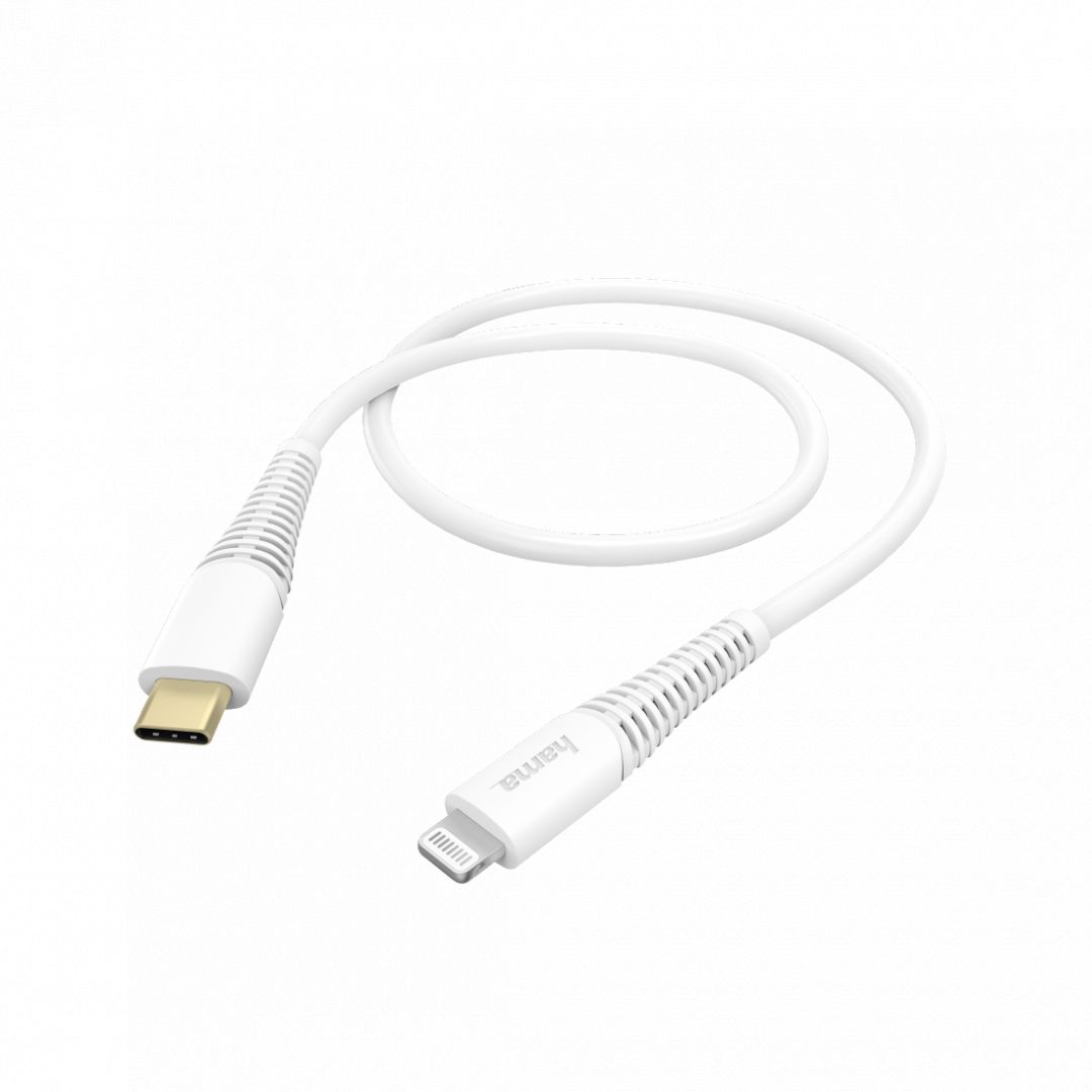 Hama Fast Charging/Data Cable USB-C - Lightning 1,5m White