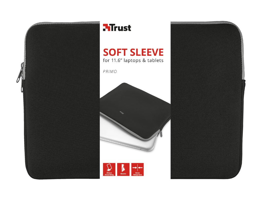 Trust Primo Soft Sleeve for 11,6" laptops & tablets Black