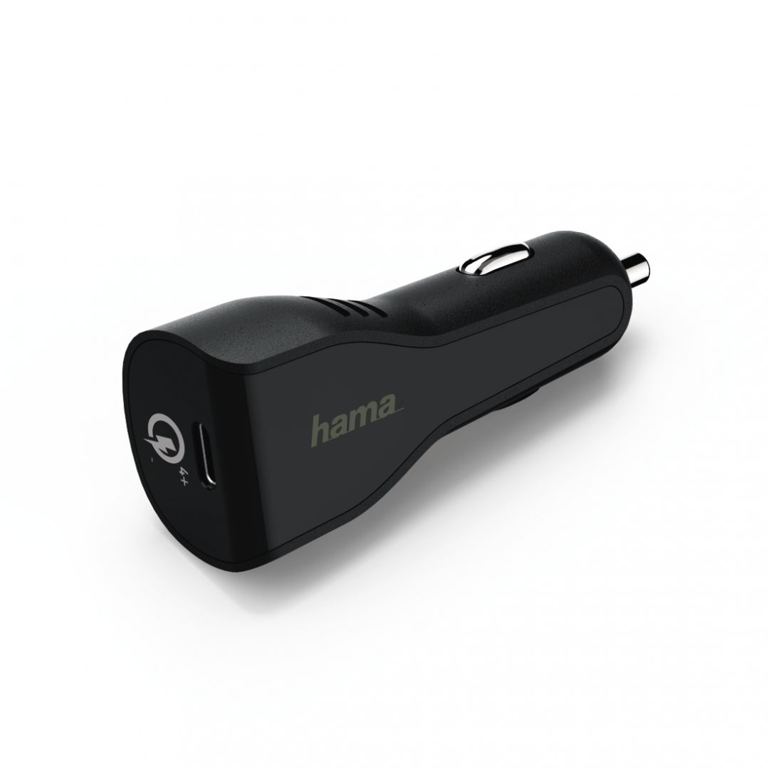 Hama Qualcomm Quick Charge 4+ Vehicle Car Charger Black