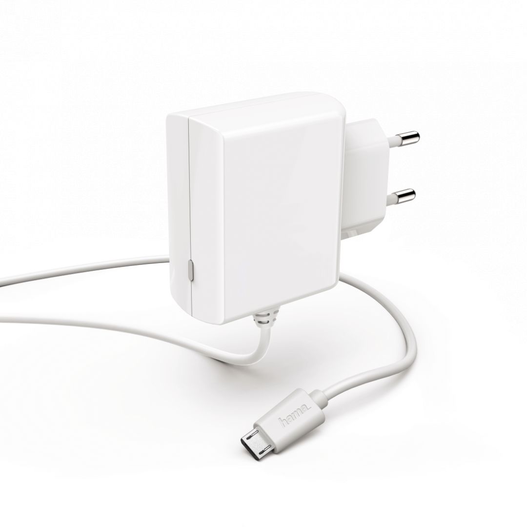 Hama microUSB Wall Charger White