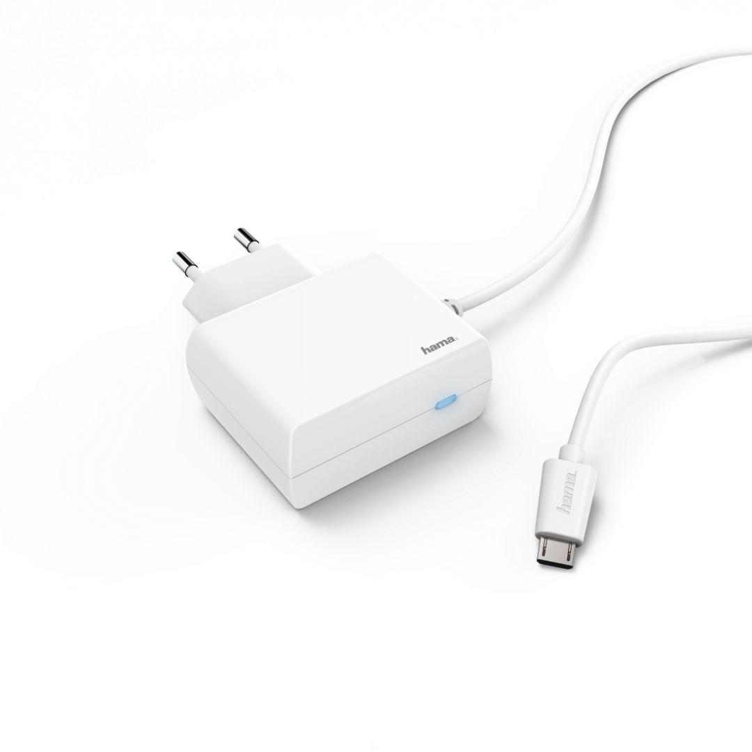 Hama microUSB Wall Charger White