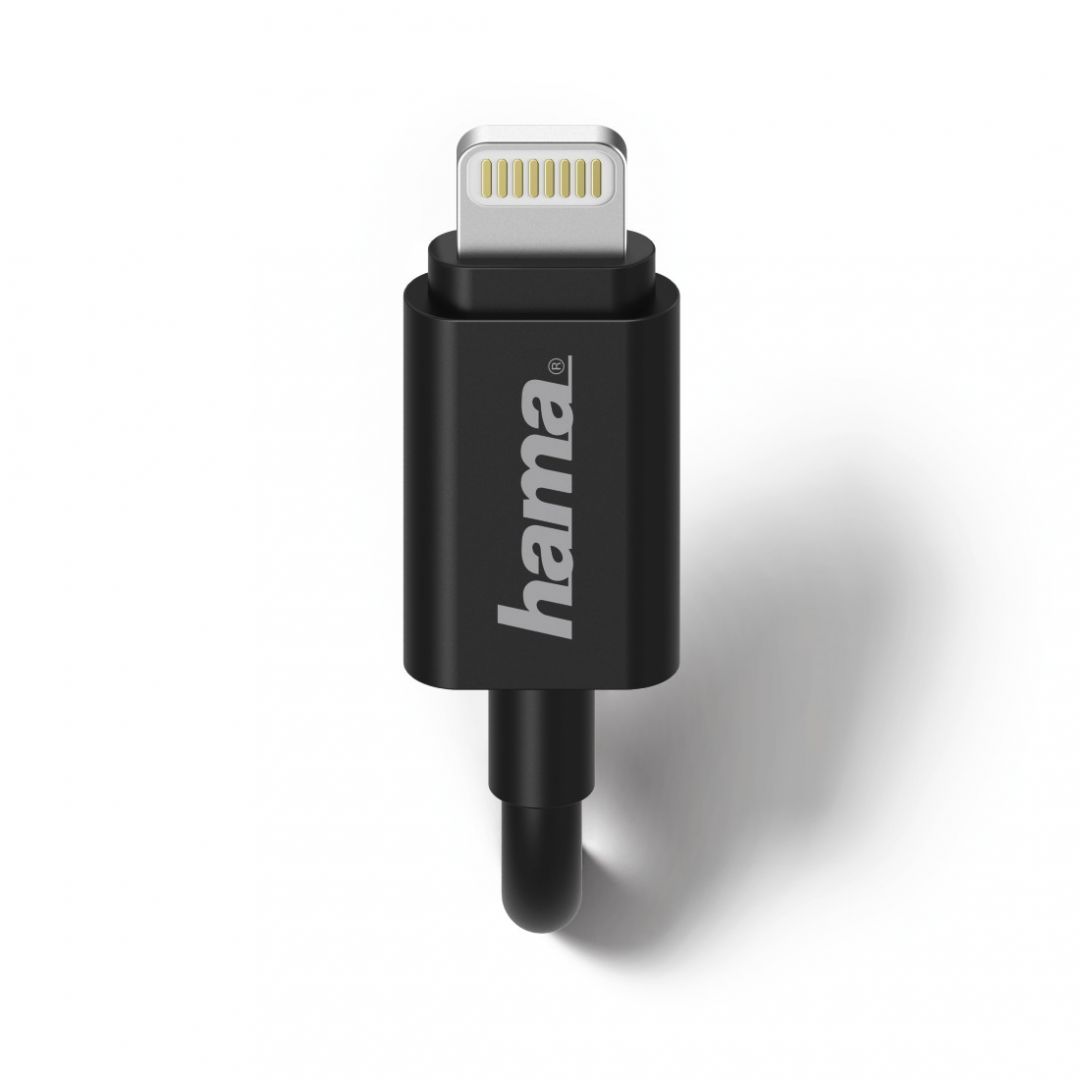 Hama Car Charger Lightning 1A Black