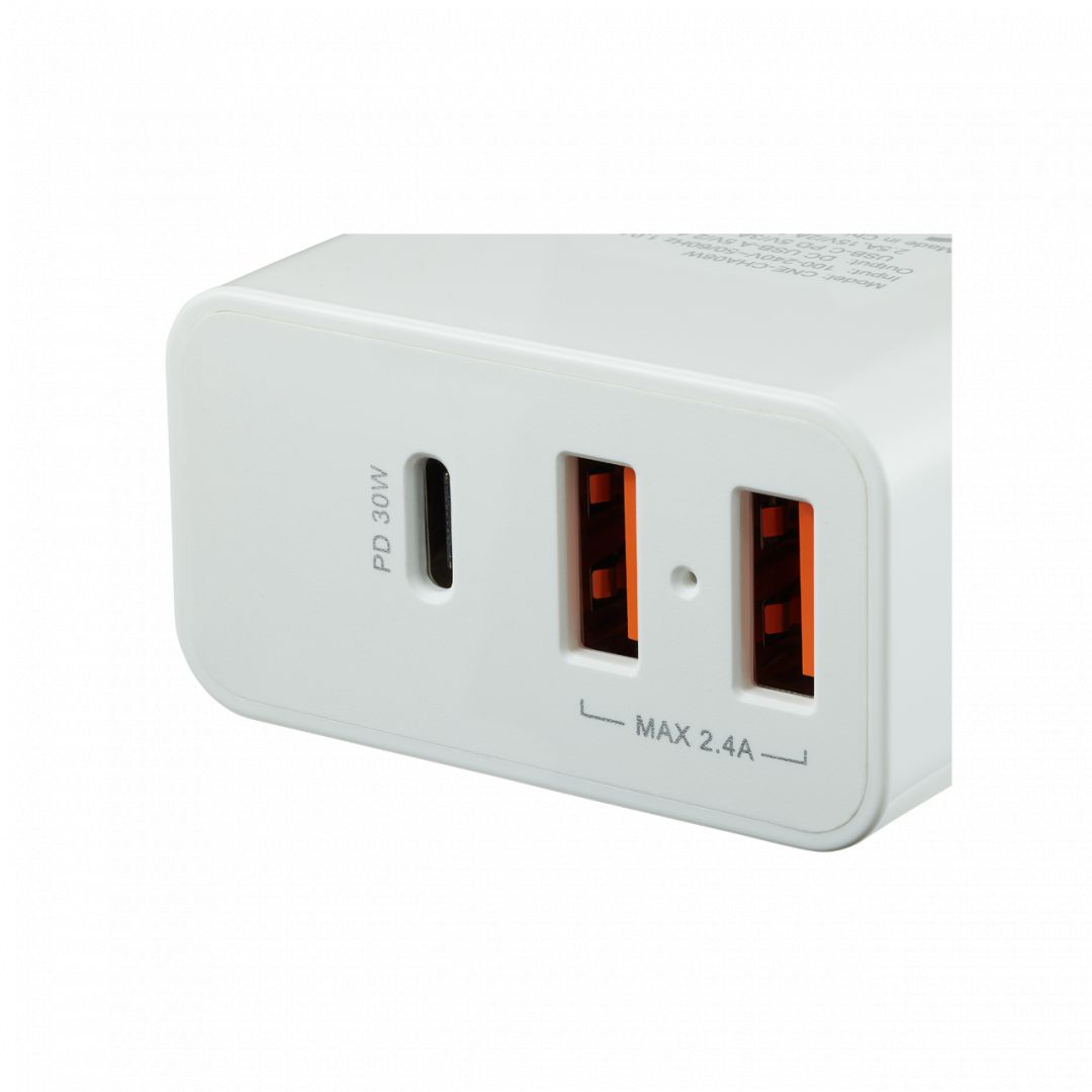 Canyon CNE-CHA08W Powerful Technology Multi-USB Wall Charger White