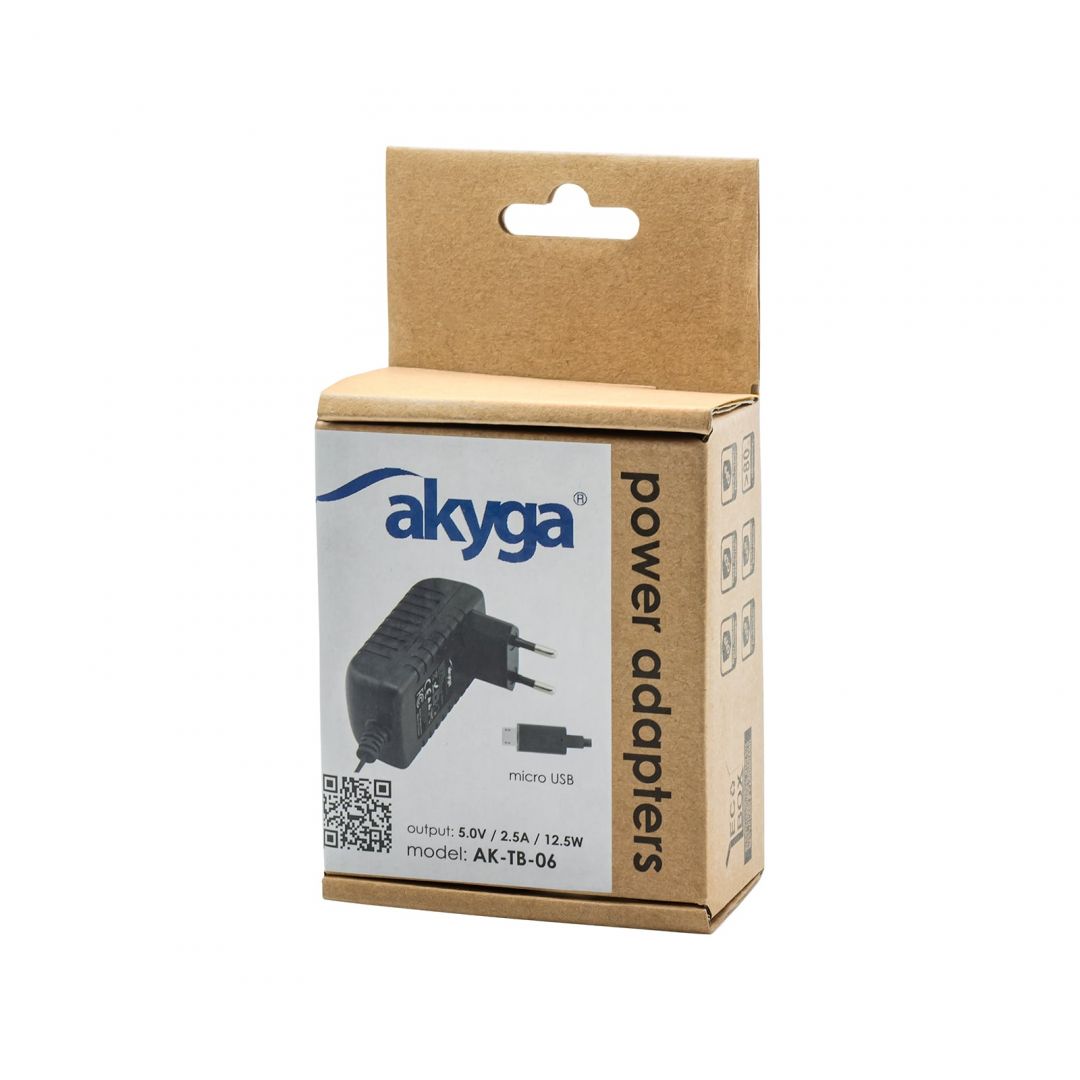 Akyga AK-TB-06 5V / 2.5A 12.5W microUSB Power Supply