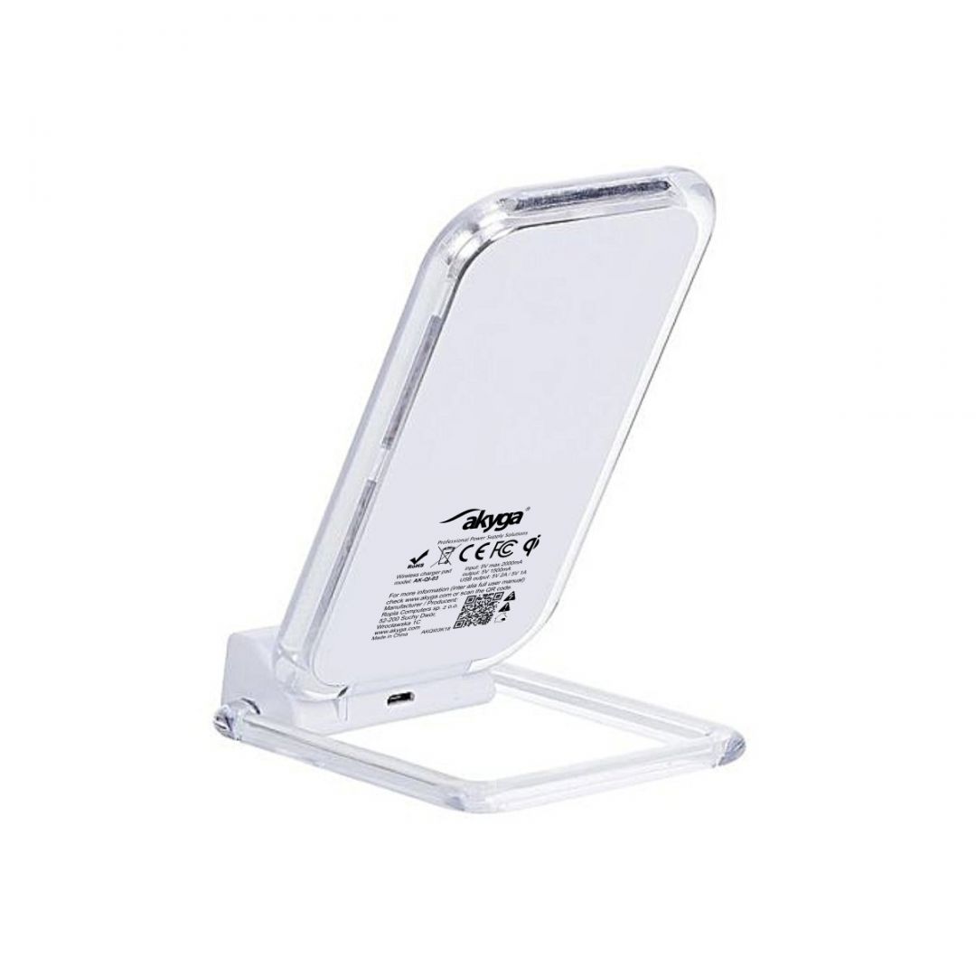 Akyga AK-QI-03 Wireless charger pad White