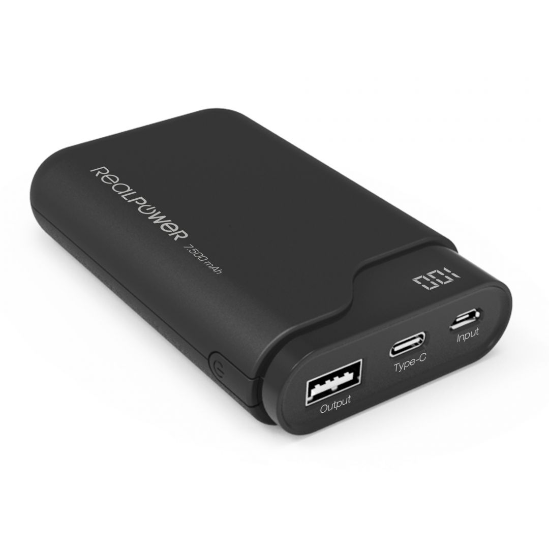 Realpower PB-7500C 7500mAh Black